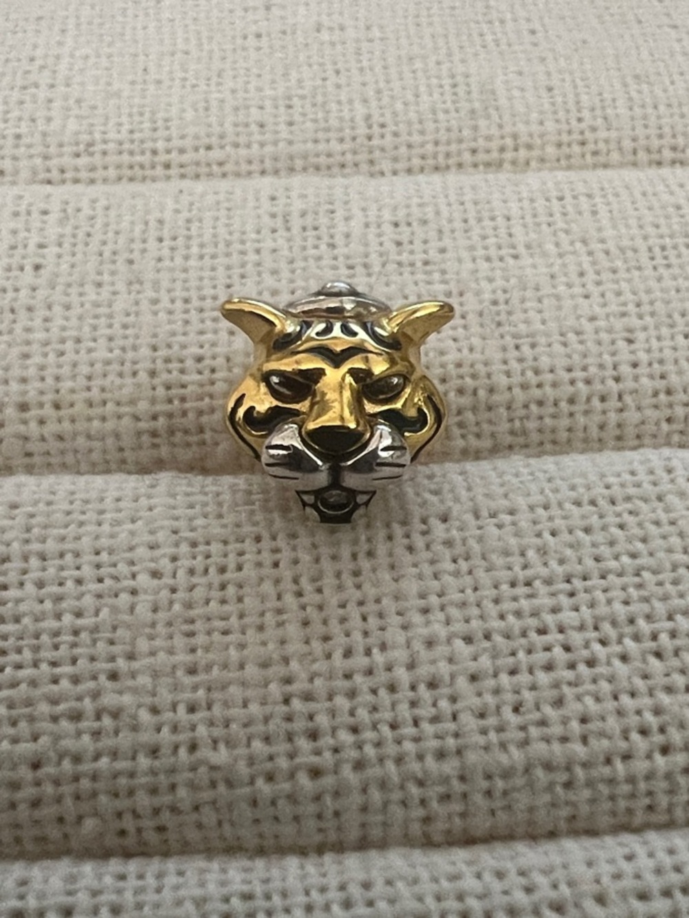 Authentic Pandora Disney Princess Jasmine Rajah Lab-grown Diamond Charm